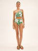 Lena | Verführerisches One Shoulder Floral Bikini Set