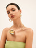 Leonie | Extravagante Halskette im Lotusblatt-Design