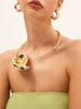 Leonie | Extravagante Halskette im Lotusblatt-Design
