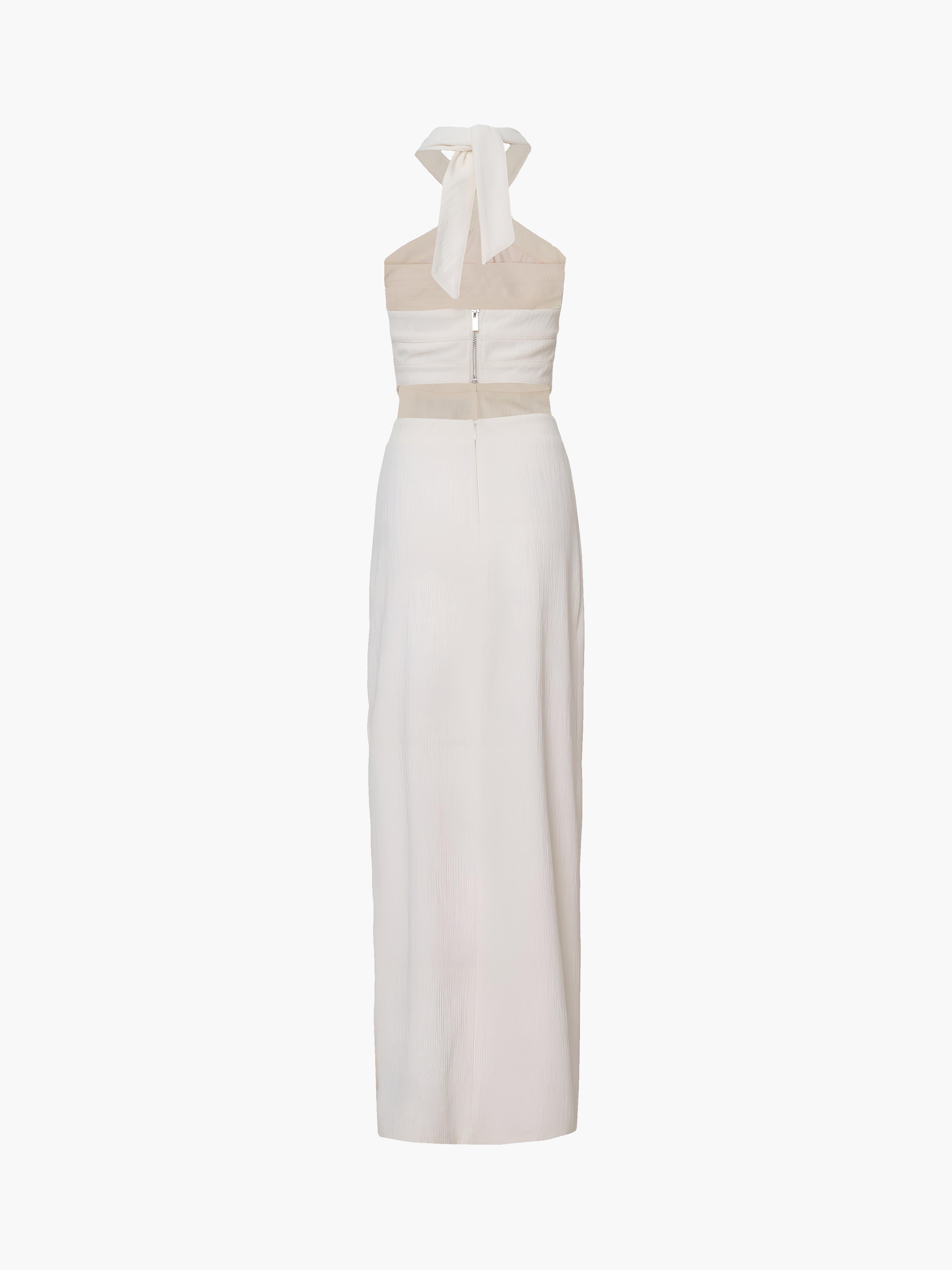 Emilia | Maxikleid mit Crisscross-Ausschnitt und Schlitz