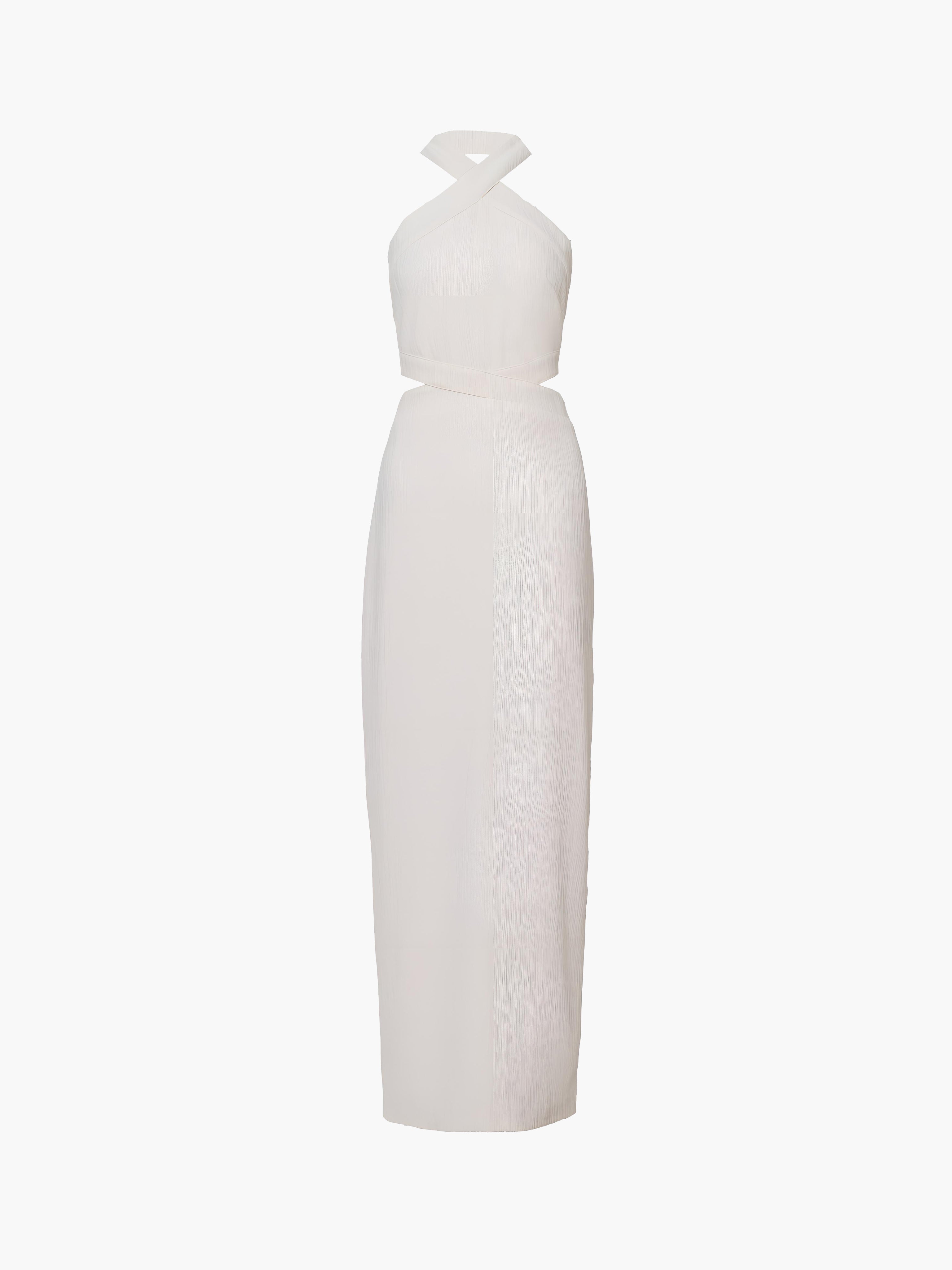 Emilia | Maxikleid mit Crisscross-Ausschnitt und Schlitz