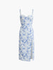 Lisa | Florales Cami Midi Kleid