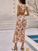 Clara | Blumenkleid mit Cut-Out und asymmetrischem Design