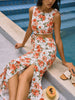 Clara | Blumenkleid mit Cut-Out und asymmetrischem Design