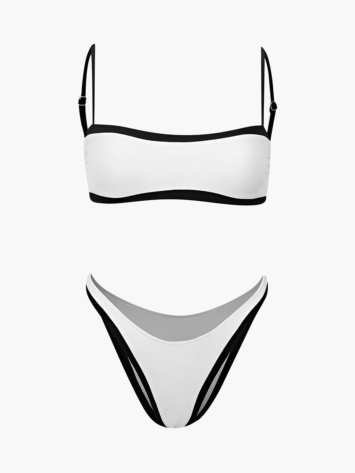Clara | Stilvolles Bikini Set mit Kontrastabschlüssen