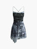Emma | Asymmetrisches Hemd-Kleid mit Kreuzmuster