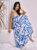 Laura | Boho Blühendes Blumenmuster Maxikleid