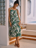 Clara | Florales Plissiertes Midi-Kleid
