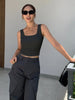 Clara | Lässiges Criss-Cross Crop Tanktop