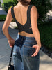 Clara | Lässiges Criss-Cross Crop Tanktop