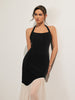 Clara | Glamouröses Tüll-Hem Slim Halter Kleid