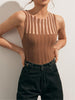 Clara | Transparentes geripptes Tanktop