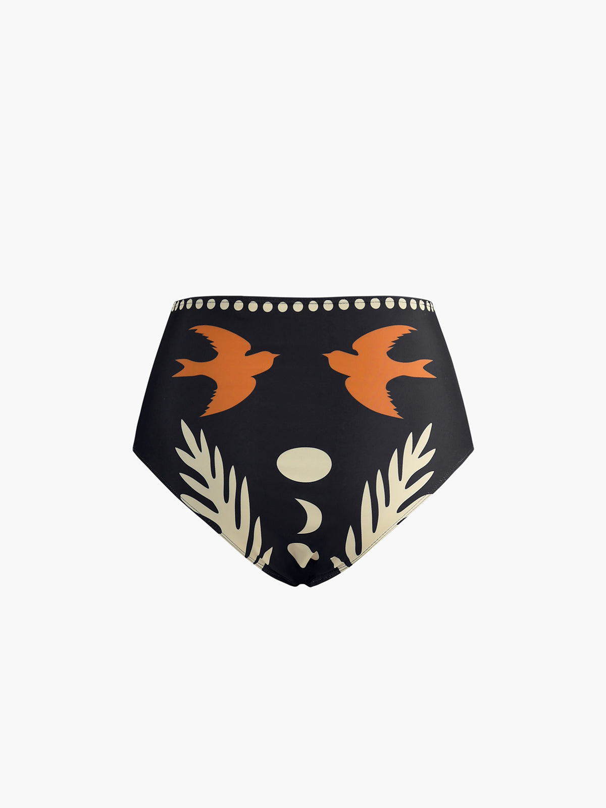Fiona | Asymmetrisches Neck Bikini Set mit Vogelmotiv