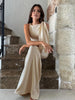 Lena | Elegantes geknotetes ärmelloses Maxikleid