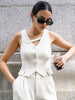 Clara | Asymmetrisches Tank-Top mit Knopfleiste