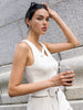 Clara | Asymmetrisches Tank-Top mit Knopfleiste