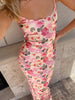 Clara | Romantisches Blumen-Cami-Maxikleid