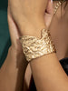 Leonie | Unregelmäßiges Gold-Cuff-Armband