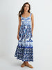 Sophie | Romantisches Maxikleid mit Druck und Falten
