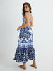 Sophie | Romantisches Maxikleid mit Druck und Falten