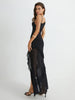 Laura | Elegantes asymmetrisches Netzkleid mit Rüschen