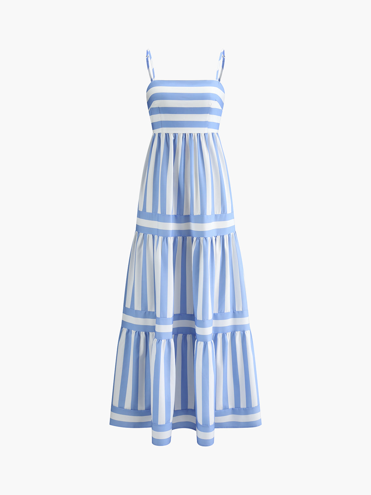 Sara | Gedrucktes, rückenfreies Maxikleid mit Taschen