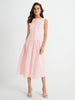 Emilia | Elegantes ärmelloses plissiertes Midikleid