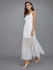 Kristina | Transparentes Maxi-Kleid mit schickem Overlay