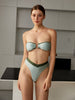 Laura | Kontrastierendes Triangel-Bikini-Set