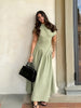 Leonie | Asymmetrisches Plissiertes Maxikleid