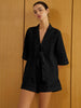 Clara | Knotted Cutout Halbarm-Top mit Shorts Set