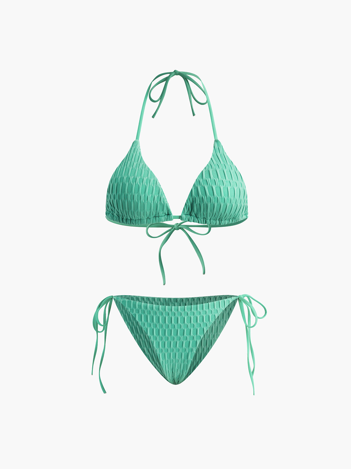 Clara | Bezauberndes Halter-Knotted Bikini-Set