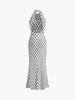 Clara | Elegantes rückenfreies Maxikleid mit überkreuztem Kragen