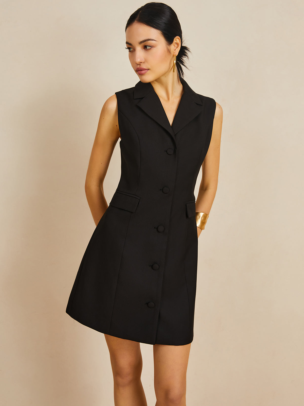Clara | Elegantes Kurzkleid mit Kragen