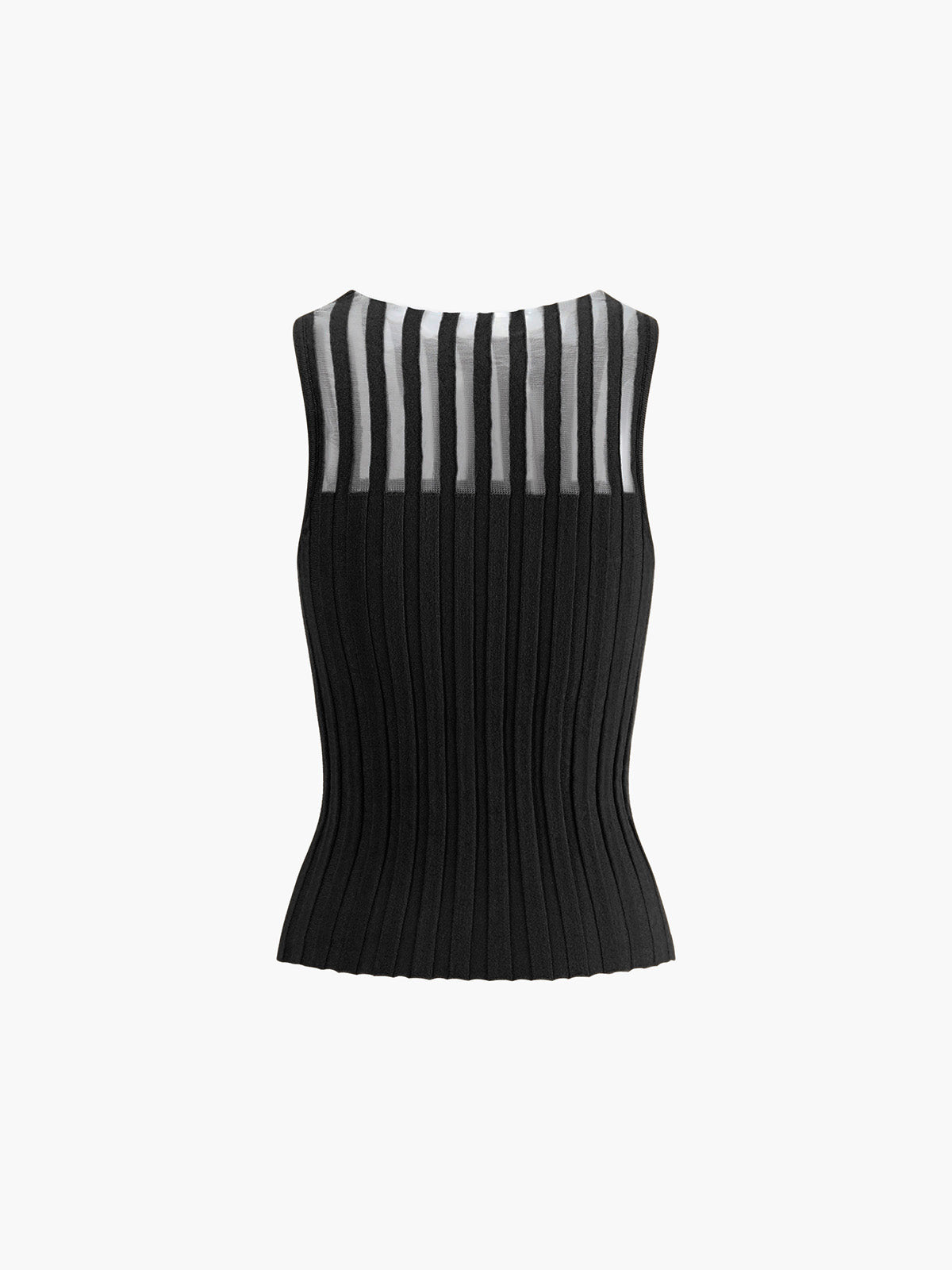 Clara | Transparentes geripptes Tanktop