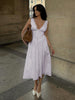 Clara | Schlichtes ärmelloses Midikleid