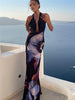 Clara | Rückenausschnitt Kleid mit verspieltem Print