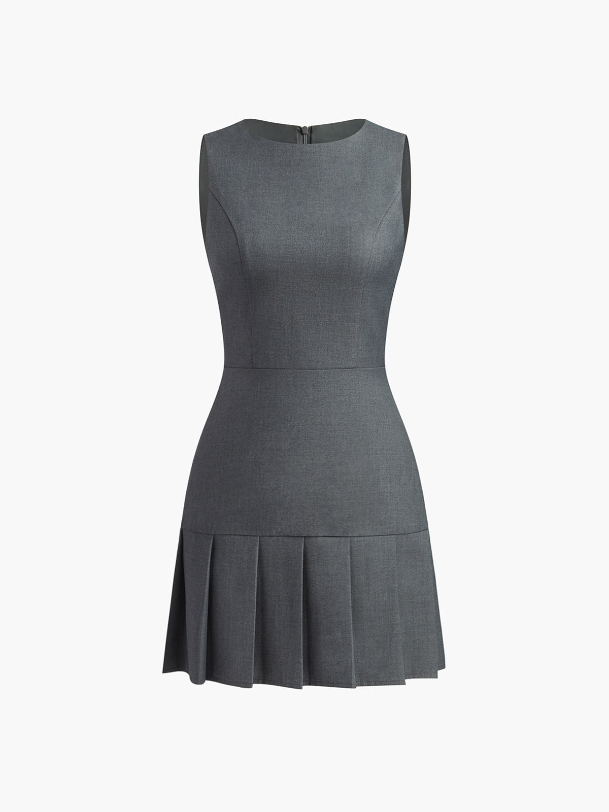 Laura | Elegantes Faltenkleid mit Rundhalsausschnitt