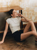 Felix | Elegantes Slim T-Shirt mit Stehkragen