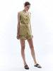 Felix | Elegante Weste mit Falten und Split-Detail