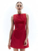 Clara | Elegantes ärmelloses Kleid aus Baumwolle und Leinen