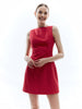 Clara | Elegantes ärmelloses Kleid aus Baumwolle und Leinen