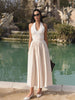 Clara | Halterloses Kleid mit Taschen