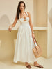 Clara | Elegantes Halter Maxikleid mit Cutout-Details