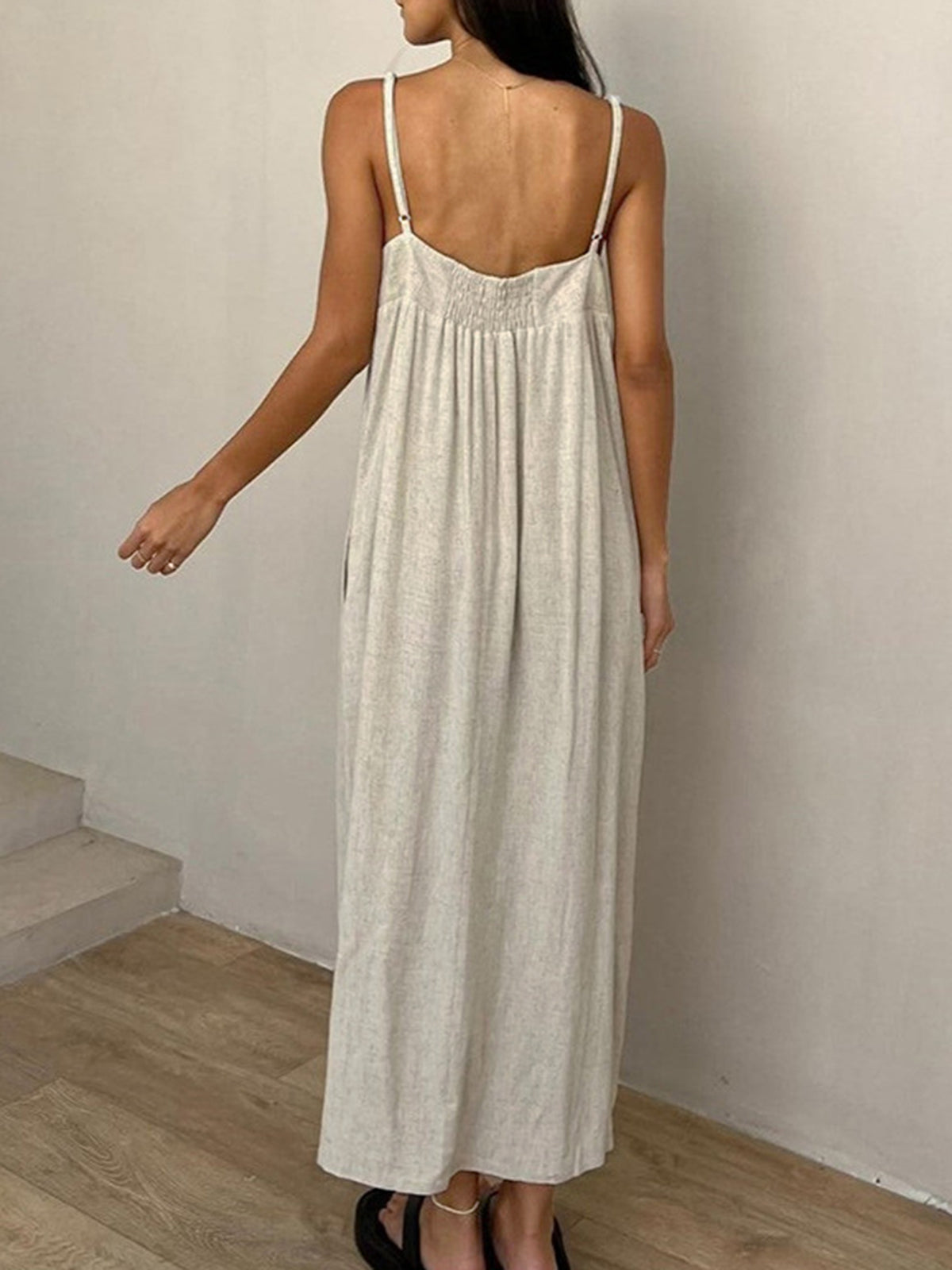 Lena | Stilvolles Maxikleid mit Taschen