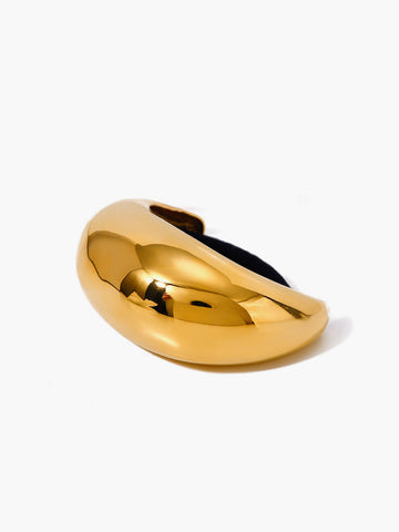 Claudia | Eleganter Haargummi in Gold