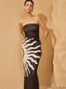 Clara | Off-Shoulder Druckkleid