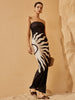 Clara | Off-Shoulder Druckkleid
