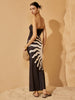 Clara | Off-Shoulder Druckkleid