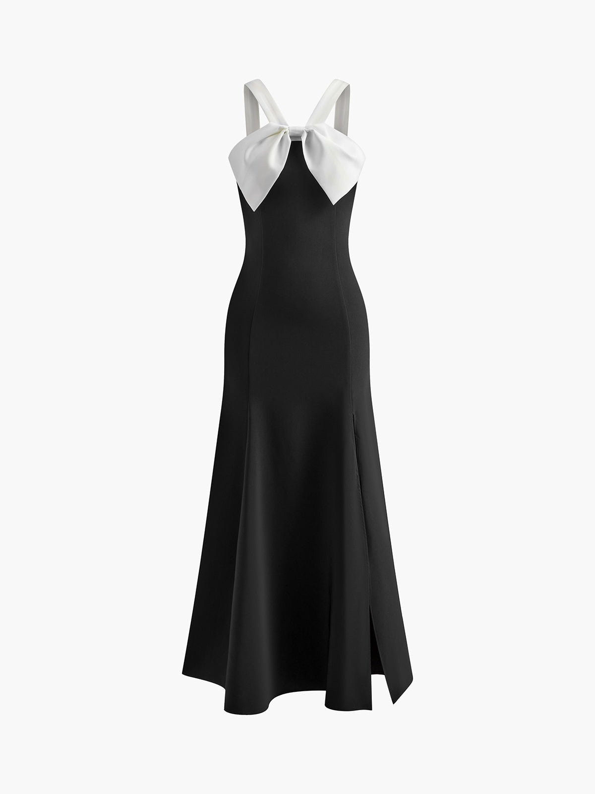 Clara | Kleid mit kontrastierendem Besatz und Reißverschluss